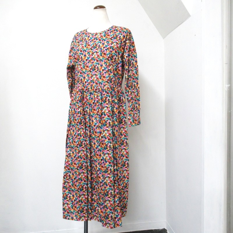 Crespi  リバティクローバープリントワンピース /PK系53 【日本製】